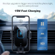Chargeur Sans Fil Voiture Intelligent Avec Pince Automatique Chargement Rapide Et Rotation 360 Degrés Pour Une Conduite Sécur...