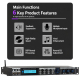 Processeur Audio Numérique Pour Microphone De Scène Et KTV Anti Larsen Avec Réverbération DSP USB Rack 1U - www.yonis-shop.com