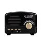 Mini Enceinte Bluetooth Portable Radio Rétro Support Carte TF Bois Grain Longue Autonomie 6h - www.yonis-shop.com