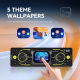 Autoradio Simple Din Écran Tactile Lecteur MP5 FM AM RDS 4 x 25 W USB 64 Go Éclairage 7 Couleurs - www.yonis-shop.com