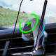 Chargeur Sans Fil Voiture Magnétique Rapide Avec Lumière Bleue Pour Téléphone Portable Support Ventilation Sécurisé - www.yon...