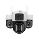 Caméra De Surveillance Panoramique 360° Triple Objectif 6MP Vision Nocturne Couleur Audio Bidirectionnel WiFi Double Bande - ...