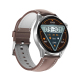 Montre Connectée Élégante Avec Bracelet En Cuir Écran Couleur 1.36 Pouces Surveillance Cardiaque Et Pression Artérielle Étanc...