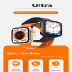 Montre Connectée Ultra Intelligente 1.81 Pouces Écran Couleur Surveillance Cardiaque Pression Artérielle Étanchéité Charge Sa...