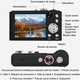 Appareil Photo Numérique 4K Haute Définition 96 Mégapixels Zoom 16X Autofocus Anti-Tremblement Compact Avec Batterie Longue D...
