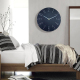 Horloge Murale Moderne Sans Cadre 30 cm Design Minimaliste Silencieuse Pour Salon Chambre Cuisine Couleur Bleu Gris - www.yon...