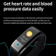 Bracelet Connecté IP67 Étanche Écran Couleur 1.08 Pouces Moniteur Cardiaque Pression Artérielle Oxymètre Sommeil Compatible A...