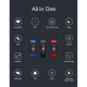 Bracelet Connecté Fitness Étanche IP67 Écran TFT Suivi Sportif Moniteur de Sommeil et Rythme Cardiaque Notifications Smartpho...