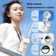 Ventilateur Portable Pliable 3 En 1 Refroidissement ICE 120 Vitesses Écran LED Batterie 2400 mAh - www.yonis-shop.com