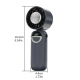Ventilateur Portable Pliable 3 En 1 Refroidissement ICE 120 Vitesses Écran LED Batterie 2400 mAh - www.yonis-shop.com