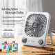 Ventilateur De Bureau Ultra Fin Avec Diffusion D’Arôme 100 Vitesses Batterie 1200 mAh Autonomie 2 À 6 H Type C Blanc - www.yo...