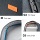 Sacoche Ordinateur Portable Étanche Pour Laptop 15 Pouces Tissu Polyester Haute Densité Protection Renforcée Légère et Durabl...