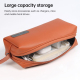 Sacoche Ordinateur Portable Cuir PU Imperméable Vert Foncé Grande Capacité Design Élégant et Minimaliste - www.yonis-shop.com