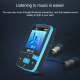 Lecteur MP3 Sport Bluetooth 8GB Compact Avec Écran Support FM Enregistrement E-Book Horloge Podomètre Longue Autonomie Et Mém...