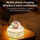 Support Téléphone Avec Chargeur Sans Fil Et Lumière D'Ambiance Multicolore Pour Bureau Et Maison - www.yonis-shop.com