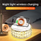 Support Téléphone Avec Chargeur Sans Fil Et Lumière D'Ambiance Multicolore Pour Bureau Et Maison - www.yonis-shop.com