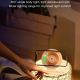 Support Téléphone Avec Chargeur Sans Fil Et Lumière D'Ambiance Multicolore Pour Bureau Et Maison - www.yonis-shop.com