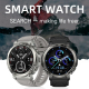 Montre Connectée Argentée Avec Surveillance Cardiaque Et Sommeil Écran Tactile Ronde Bluetooth Étanche IP68 - www.yonis-shop.com