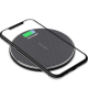 Chargeur Sans Fil Universel 10W Aluminium Alliage Avec Câble 1m Noir Chargement Rapide iPhone Android Détection Intelligente ...