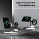 Chargeur Sans Fil 3 En 1 Aluminium Pour Smartphone iWatch AirPods Avec Lumière Ajustable - www.yonis-shop.com
