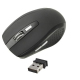 Souris optique sans fil noire inclin&eacute;e accompagn&eacute;e de son nano r&eacute;cepteur USB pour ordinateur. - Yonis Y-ssfodn
