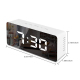 Horloge LED Moderne Avec Affichage Température Et Fonction Réveil Miroir Lumineuse - www.yonis-shop.com