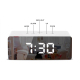 Horloge LED Moderne Avec Affichage Température Et Fonction Réveil Miroir Lumineuse - www.yonis-shop.com