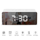 Horloge LED Moderne Avec Affichage Température Et Fonction Réveil Miroir Lumineuse - www.yonis-shop.com
