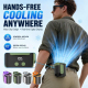 Ventilateur Portable À Clip Avec Affichage LED Éclairage Batterie 1800mAh Et Recharge Type-C - www.yonis-shop.com