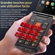 Téléphone Portable à Clapet 4G Double Écran Batterie Longue Durée avec Boutons Grands et Fonction SOS - www.yonis-shop.com