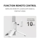 Stabilisateur Smartphone Léger Et Pliable Avec Lumière Intégrée Et Télécommande Sans Fil - www.yonis-shop.com