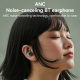 Écouteurs Bluetooth ANC Réduction Active Du Bruit Design Compact Haute Qualité Sonore Connexion Stable Polyvalence Exceptionn...