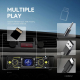 Autoradio 1 DIN MP5 Écran Tactile TFT 2.17 Pouces Carte Mémoire 64 Go FM AM RDS 4×25 W - www.yonis-shop.com