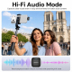 Microphone Cravate Sans Fil Bi-Amplificateur Réduction Du Bruit Type-C 48 kHz 16 Bits Autonomie 5 h - www.yonis-shop.com
