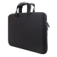 Sacoche Ordinateur Portable 15.6 Pouces Design Élégant Avec Poignée Cachée Matériau Respirant Et Poche Externe Pour Accessoir...