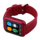 Montre Connectée Bluetooth Multifonction Élégante Rouge Avec Appel Et Musique Compatible Android - www.yonis-shop.com
