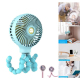 Mini Ventilateur De Poche USB Rechargeable Pliable Design Poulpe Rose 5V 350 g - www.yonis-shop.com