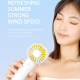 Mini Ventilateur Portable Rechargeable 3 Vitesses Silencieux Léger 103 g Batterie 1200 mAh - www.yonis-shop.com