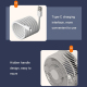 Ventilateur De Table Rechargeable Pour Circulation De L’Air 4 Vitesses Moteur Brushless Silencieux Grand Angle 3D - www.yonis...