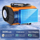 Mini Ventilateur Portable À La Taille Ou Au Cou Refroidissement Semi Conducteur 100 Niveaux De Ventilation 3600 mAh - www.yon...