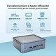 Mini PC Windows Puissant Avec Processeur AMD Ryzen 7 8 Cœurs Graphiques Radeon WiFi 6E et Bluetooth 5.2 - www.yonis-shop.com