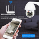 Caméra Surveillance WiFi Haute Définition 2 Millions Pixels Vision Nocturne Détection Mouvement Intercom Bidirectionnel Étanc...