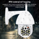 Caméra Surveillance WiFi Haute Définition 2 Millions Pixels Vision Nocturne Détection Mouvement Intercom Bidirectionnel Étanc...
