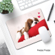 Tapis De Souris Antidérapant En Caoutchouc Épais Avec Motif Cœur Rouge Taille 21x26cm Surface Lisse Et Confortable - www.yoni...
