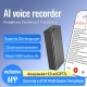 Enregistreur Vocal Intelligent Avec Transcription IA Traduction Multilingue Et 270 Heures D’Autonomie 16 Go - www.yonis-shop.com