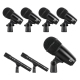 Kit De Microphone Dynamique 7 Pièces Pour Batterie Avec Micro Kick Bass Tom Snare Et Cymbales - www.yonis-shop.com