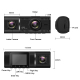 Dashcam Full HD 1080P Avant Arrière Intérieur Grand Angle 170° Écran IPS 1.5 Pouces Capteur de Gravité Détection de Mouvement...