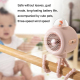 Ventilateur Portable Pour Poussette Sans Hélices Silencieux 3 Vitesses Rechargeable USB Avec Oscillation Et Support Téléphone...