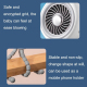 Ventilateur Portable Pour Poussette Sans Hélices Silencieux 3 Vitesses Rechargeable USB Avec Oscillation Et Support Téléphone...