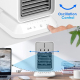 Ventilateur Brumisateur De Bureau USB Mini Avec Refroidissement Par Glace Réservoir 350ml 3 Vitesses Batterie 2600mAh - www.y...